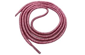 шнур круглый 5мм цв розовый люрекс (110см) купить по цене 55.6 руб для домашнего шитья - в интернет-магазине Веллтекс | Краснодар
