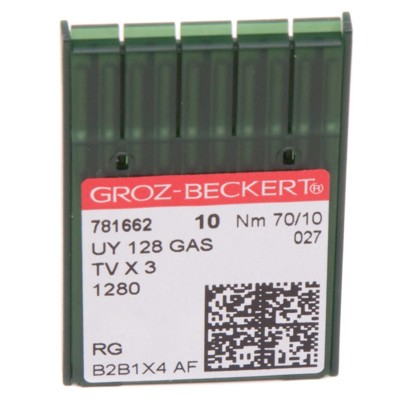 Иглы GROZ-BECKERT UY 128 GAS №70 (уп.10шт.) (0)