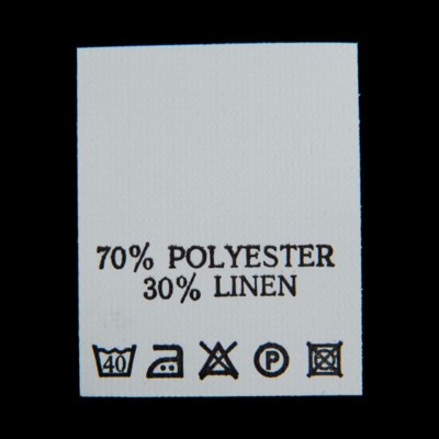 С710ПБ 70%Polyester 30%Linen - составник - белый 40С (уп 200 шт.)0